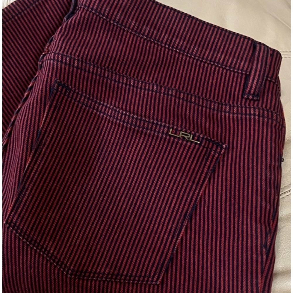 Lauren Ralph Lauren Red&Black Pinstripe Jeans 32